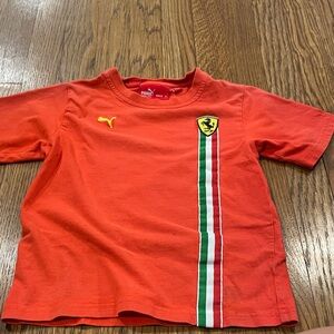 Puma Kids Red Ferrari Stripe Tee
